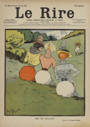 Illustration for Le Rire (colour litho)