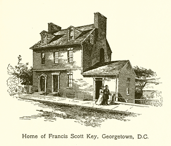 Home of Francis Scott Key, Georgetown, D.C (engraving)