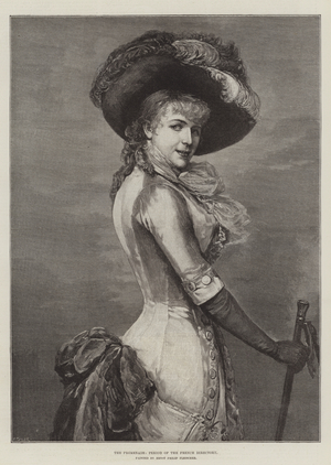 The Promenade, Period of the French Directory (engraving)