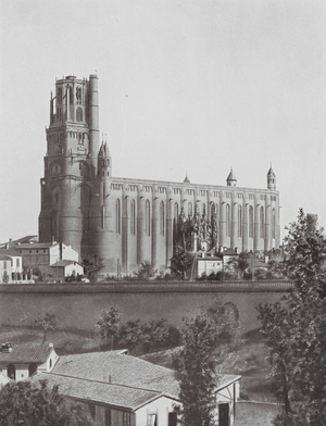 Albi Cathedral, France (b/w photo)