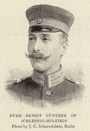 Duke Ernest Gunther of Schleswig-Holstein (engraving)