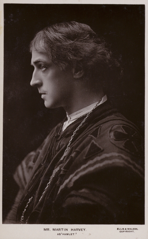John Martin-Harvey, English stage actor (b/w photo)