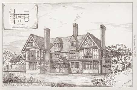 House at Northenden near Manchester (engraving)