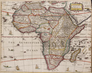 A 17th century map of Africa.