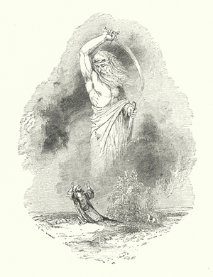 Merchant and Jinee (engraving)