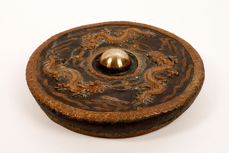 Cast  Nipple Gong tuned to G, with motif of 3 Dragons on the face. From Asia.