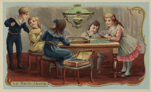 Le nain-jaune, French card game (chromolitho)