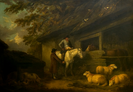 Bargaining for Sheep, 1794 (oil on canvas)