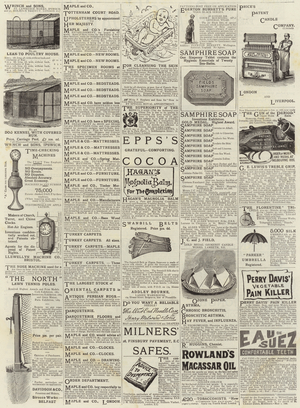 Page of Advertisements (engraving)