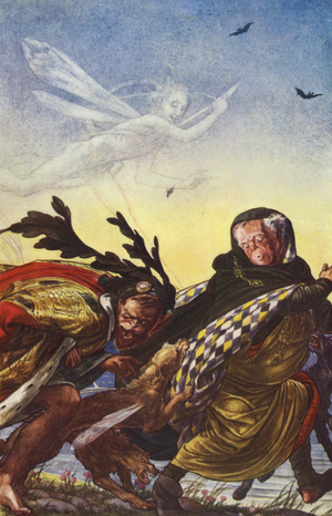 The Tempest by William Shakespeare, Act IV, Scene 1 (colour litho)