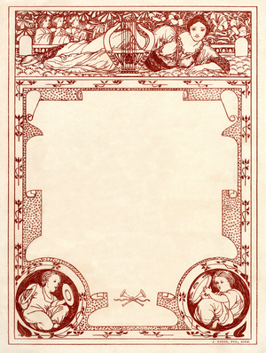 Art nouveau border -