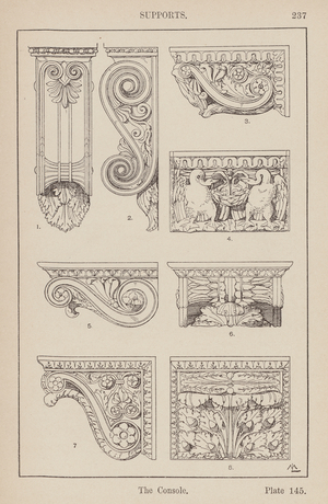 Ornament: Supports, The Console (engraving)