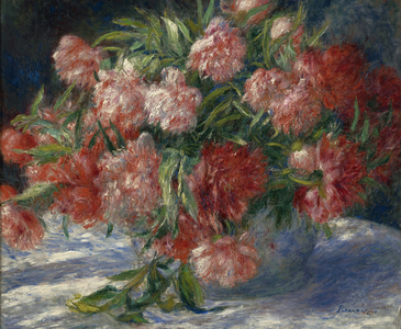 Peonies, c.1880 (oil on canvas)