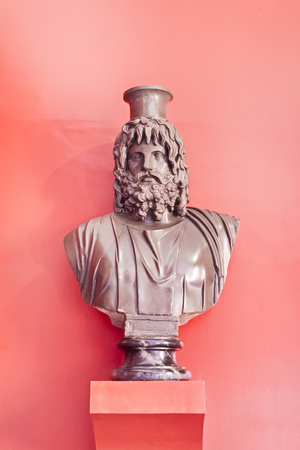 Portrait of the god Serapis, second century AD, basalt, Vatican museums, Rome, Italy