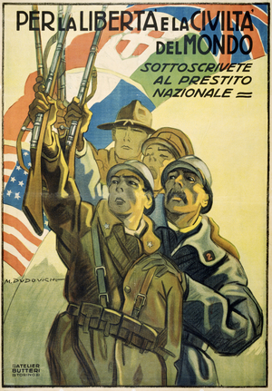 "National Loan for the liberty of the civilised world", 1917 (colour litho)