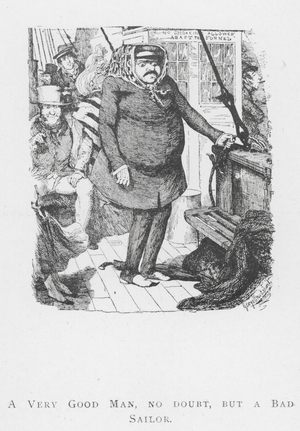 A Very Good Man, no doubt, but a Bad Sailor (engraving)