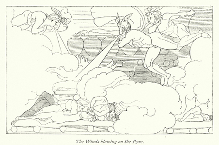 The Winds blowing on the Pyre (litho)