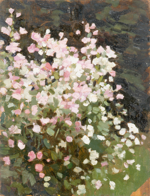 Pink Flowers, c.1930 (oil on canvas)