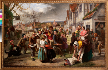Guy Fawkes Day, 'Please to Remember' etc. (oil on canvas)