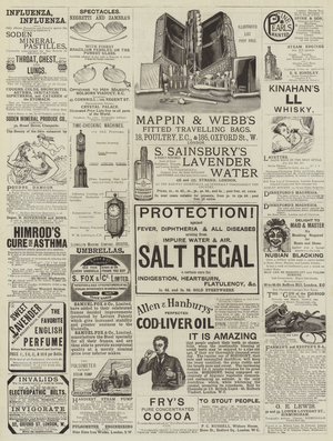 Page of Advertisements (engraving)