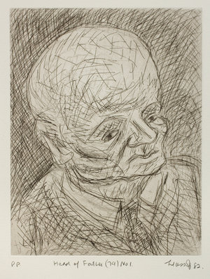 Head of Father (79) No. 1, 1982 (etching  on paper)