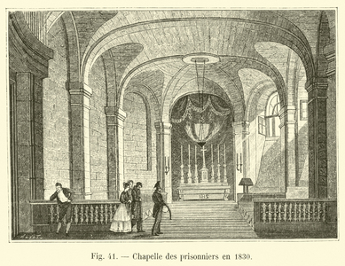 Chapelle des prisonniers en 1830 (engraving)