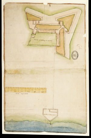 Corkbeg Fort, c1571 (drawing)