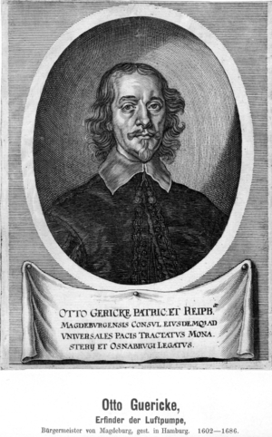 Otto von Guericke (b/w photo)