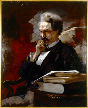 Portrait of Henri Rochefort (Victor-Henri, marquis de Rochefort-Luçay, dit), journalist, politician and writer (1831-1913), 1879 (oil on canvas)