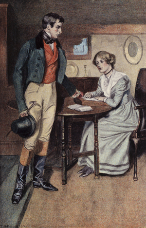 Illustration for Shirley by Charlotte Bronte (colour litho)