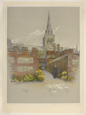 Chichester CathredralCathedrals (and Abbey Churches) of England. Illustrated by C. Aldin. Cecil Aldin, 1870-1935.London, 1924