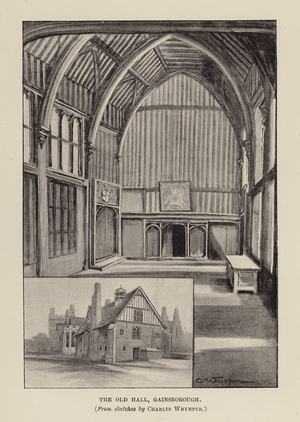 The Old Hall, Gainsborough (litho)