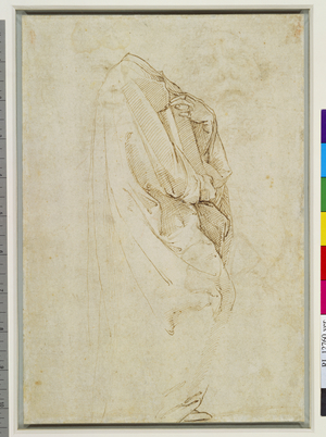 Studies for the Parnassus, c.1509-10 (pen & ink on paper) (verso of 3552297)