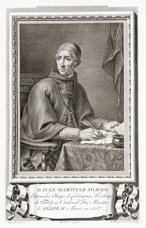 Juan Martínez Silíceo, after an etching in Retratos de Los Españoles Ilustres, Madrid, Spain, pub. 1791