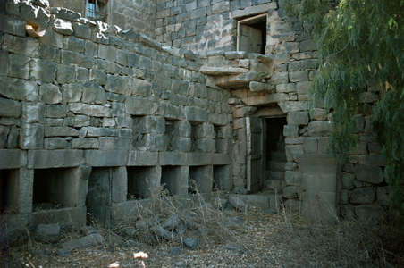 Two-story houses in a village on the Golan Heights, Israel