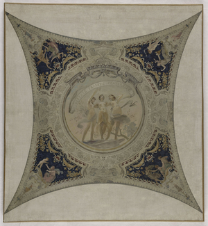 Sketch for the Lobau Gallery at Paris City Hall: Liberté, Egalité, Fraternité, 1890 (oil on canvas)