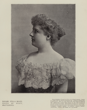 Madame Stella Brazzi (b/w photo)