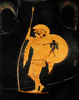 Warrior in arms and armour … (terracotta)