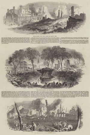 Terrific Fire in New York (engraving)