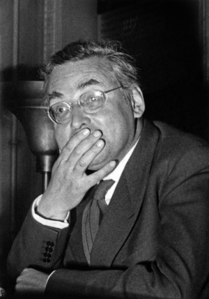 Raymond Queneau (1903- 1976) French writer here in 1956