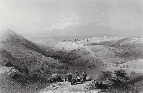 The Mount of Olives and Jerusalem, from the North East (engraving)
