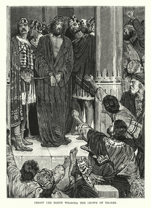 Christ led forth wearing the Crown of Thorns (engraving)