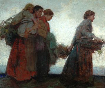 On the dykes (oil on canvas)