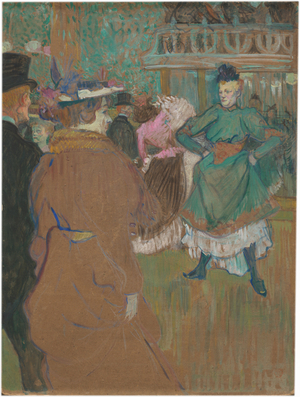 Quadrille at the Moulin Rouge, 1892 (oil on cardboard)