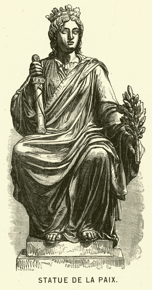 Roman statue of Peace (engraving)