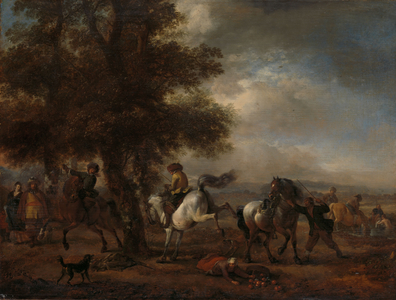 The Bucking Grey, c.1660-1665 (oil on panel)
