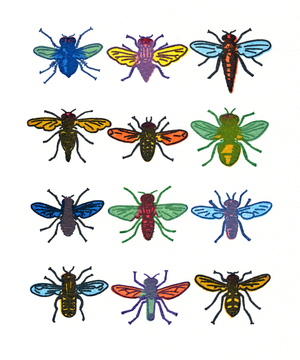 Flies, 2013 (screen print)