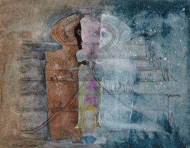 Play Shadow, 1977 (watercolour, ink and graphite on cardboard)