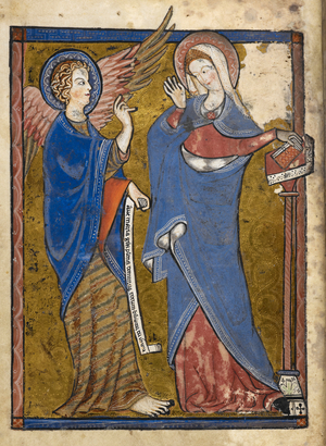 Miniature illustration of the life of Christ.