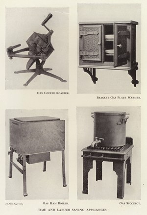 Time and labour saving appliances (b/w photo)
